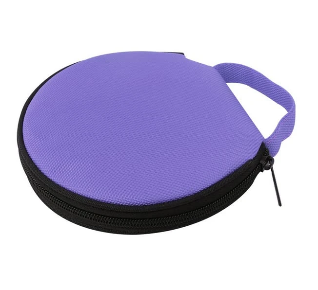 Losuya Portable 20 Capacity CD DVD Disc Storage Case Bag Wallet for Car Home Office Use (Purple)