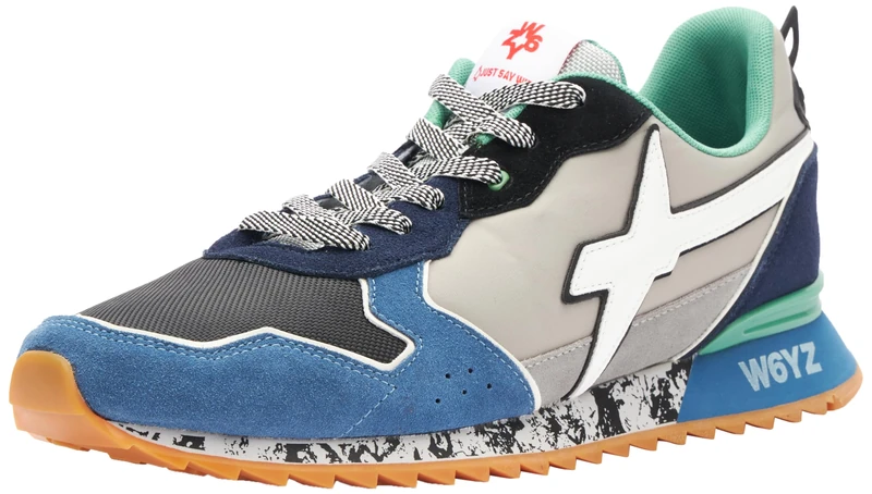 W6yz Lace-up Shoes Jet-M, Azure/Multi, Azure Multi, 8.5 UK