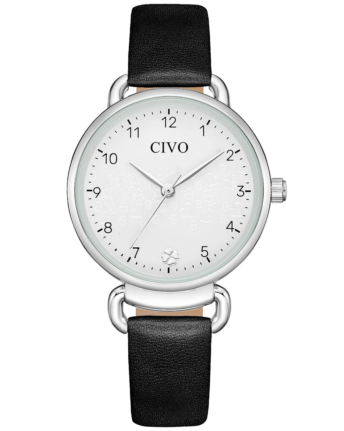 CIVO Stylish Watches for Women Leather: Elegant Ladies Watch for Dress Gifts - Analogue Quartz Girls Wrist Watch Minimalist Fashion