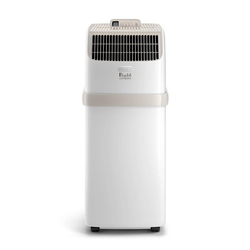 De'Longhi Pinguino Compact PACES72 Classic Compact Portable 8,300 BTU Air Conditioner, 3 in 1 Air Conditioning Unit, Rooms up to 60m³, A Energy Efficiency, Window Kit Included, Energy Class A, White