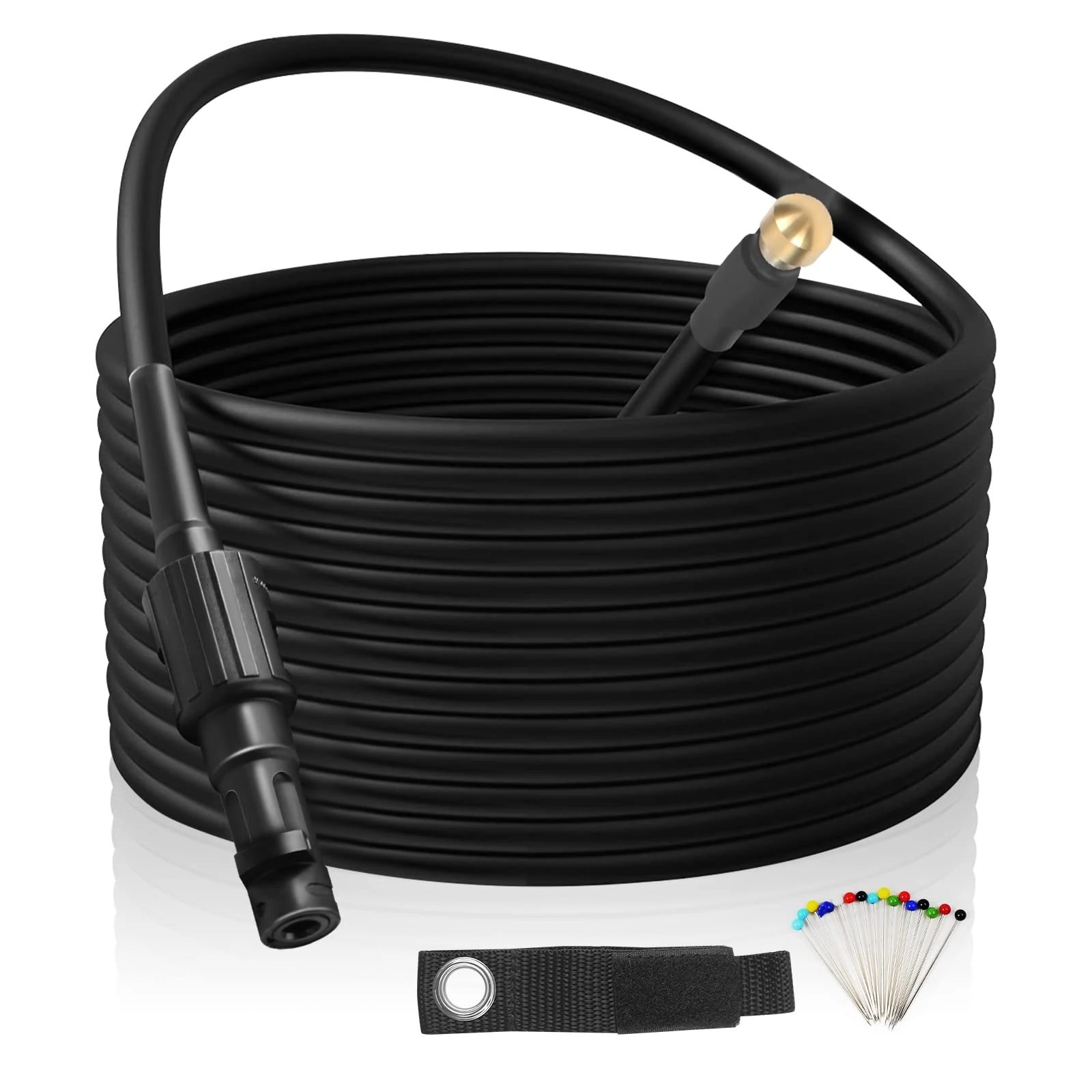 MaxEarn 20m High Pressure Washer Hose Pipes Sets for Karcher K1/K2/K3/K4/K5/K6/K7, Water Cleaning Tube Accessories Extension with Quick Connector, Replacement Cleaning kit with Clip Type Fitting & M22