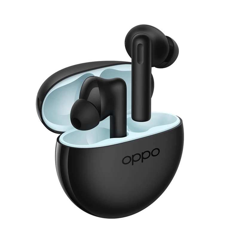 OPPO Enco Buds2 True Wireless Earphones, Bluetooth 5.2, In-ear, Noise Cancellation, Touch Controls, Binaural Audio, Android/iOS Compatible [Italian Version], Black