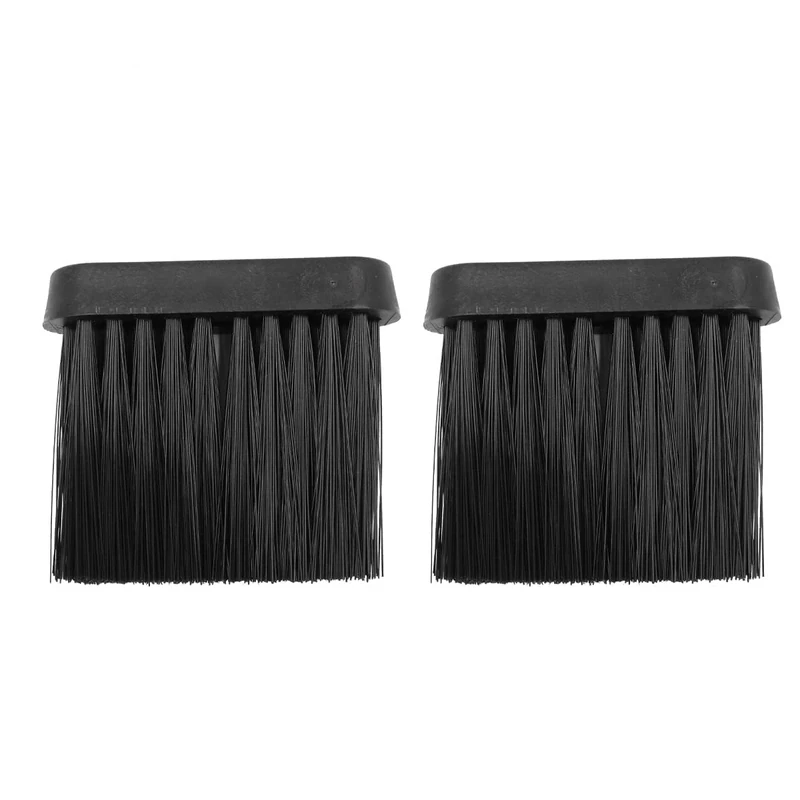 Tiardey 2PCS Hearth Brush Replacement Heads - 3/8" Thread, Black - Image 1