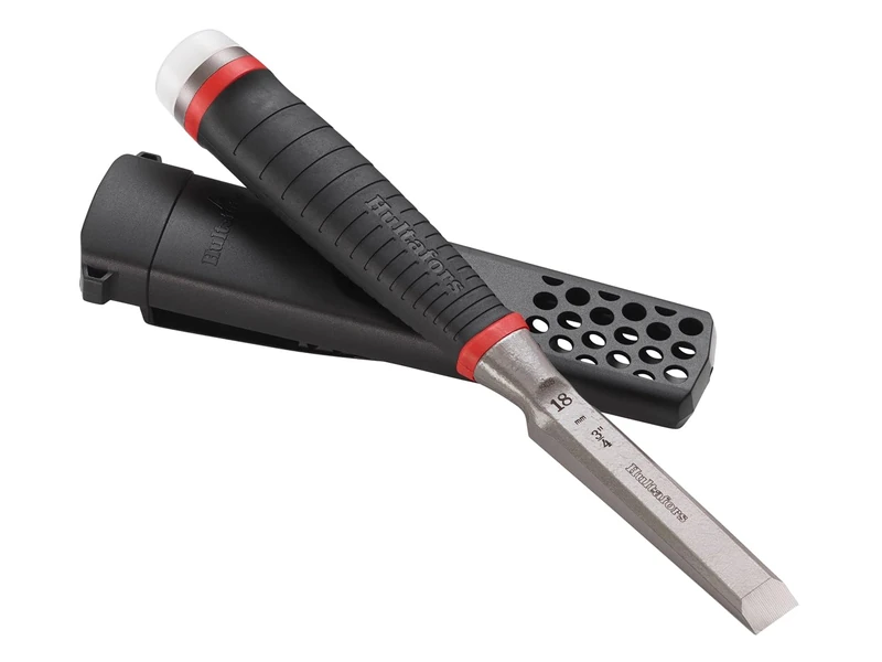 Hultafors HDC18 Heavy-Duty Chisel 18mm, Forged in one Piece with Continuous Robust I-Profile for Extreme Breaking Strength