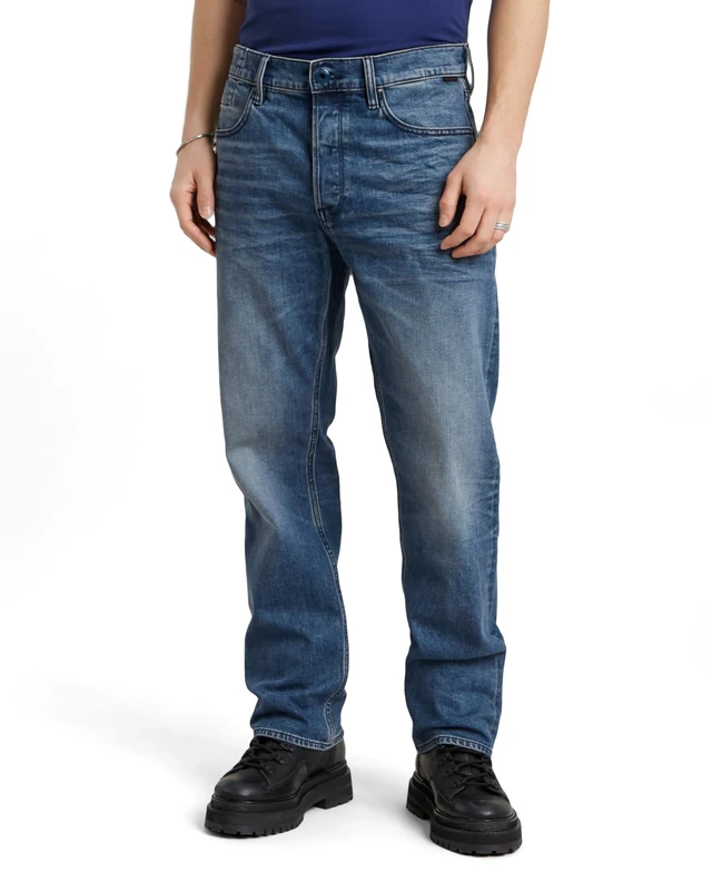G-Star Men's Dakota Regular Straight Jeans, Blue (faded cascade D23691-C052-C606), 34W / 34L