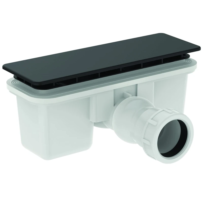 Ideal Standard T5327V3 Ultra Flat New Inspectable Shower Drain, Black Silk