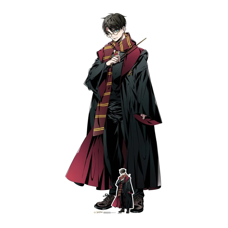 Star Cutouts SC4233 Harry Potter Anime Style Lifesize Cardboard Cutout – Wizarding World Party Decoration & Bedroom Display - Image 1