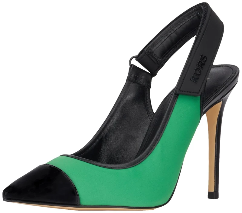 Michael Kors 40R3KUHP1D-322 Kourtney Toe Cap Sling Female Palm UK 7