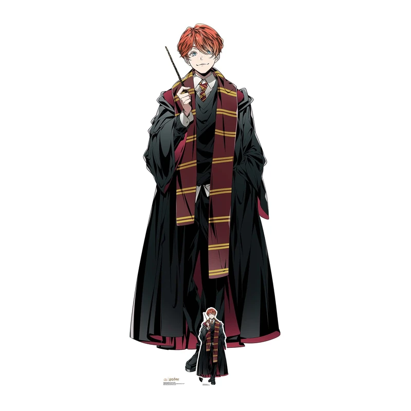 Star Cutouts SC4234 Ron Weasley Anime Style Lifesize Cardboard Cutout – Wizarding World Display for Fans, Parties & Collector Bedrooms