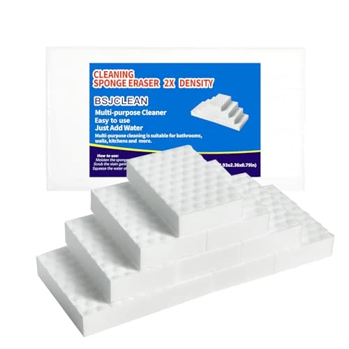 Magic Cleaning Sponges Eraser,2X Longer Lasting Extra Durable Melamine Sponge for Kitchen Bathroom Wall Cleaner