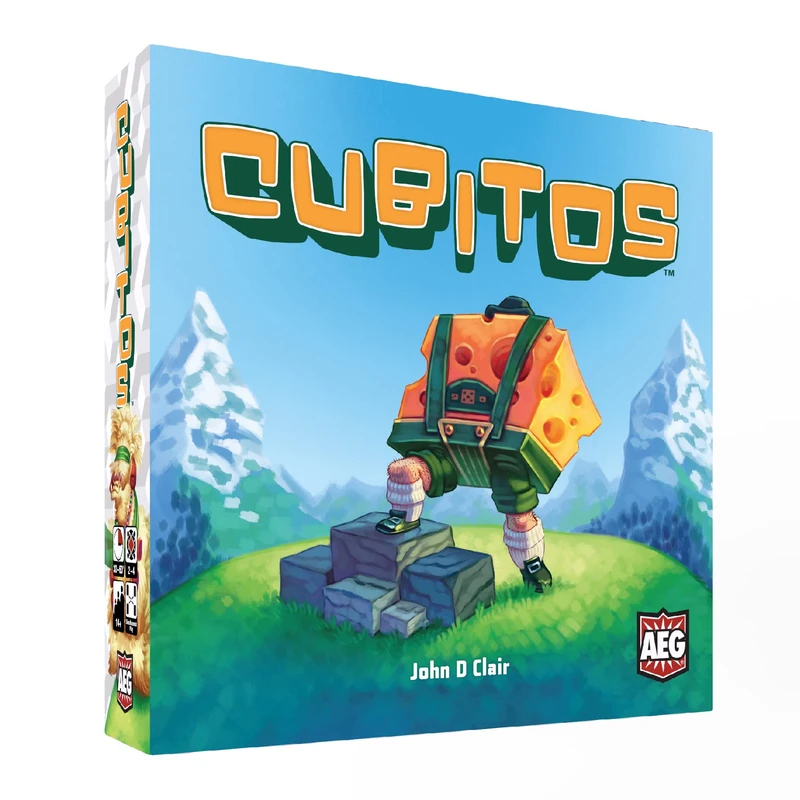 Ludistri Cubitos: Blue & White Racing Dice Game, 14+ (4 Players, 45 Min), Strategy, Modern, Unique Mechanics
