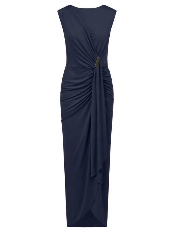 ApartFashion Women's Evening Dress, Navy, 14