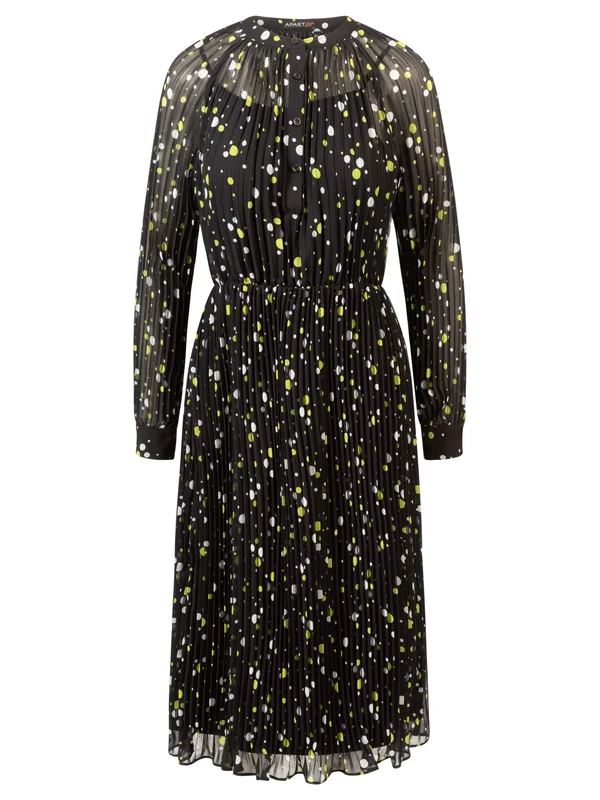 ApartFashion Women's Dress, Black and Multicoloured, 6