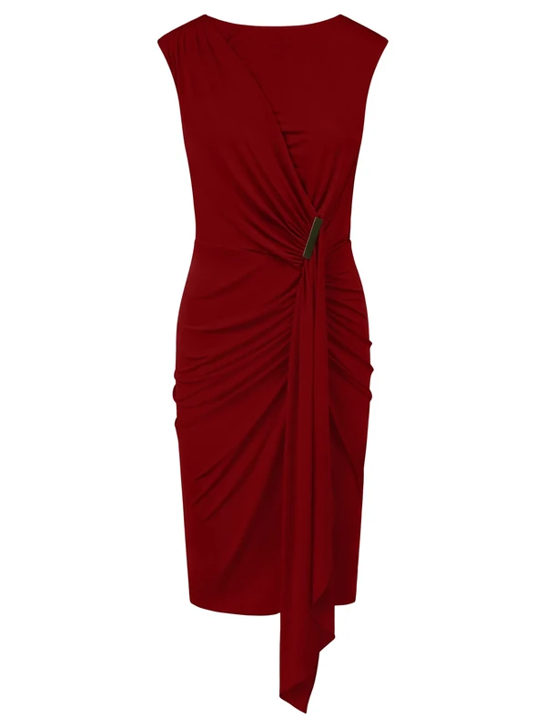 ApartFashion Women's Cocktail Dress, Bordeaux, 18