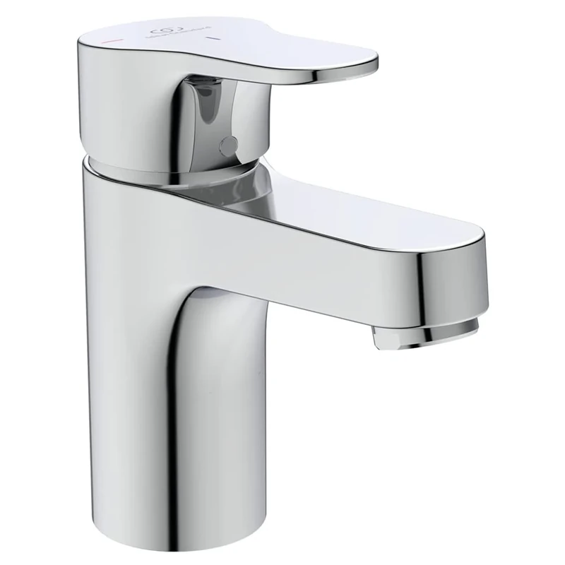 Ideal Standard – Cerabase Single Lever Basin Mixer tap with Click Waste and bluestart Technology, BD054AA, Chrome
