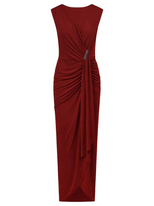 ApartFashion Women's Evening Dress, Bordeaux, 8