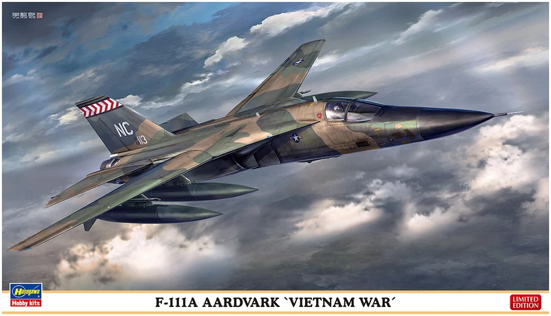 Hasegawa 2441 1/72 F-111A Aardvark, Vietnam War Model Kit, Multi-Colour