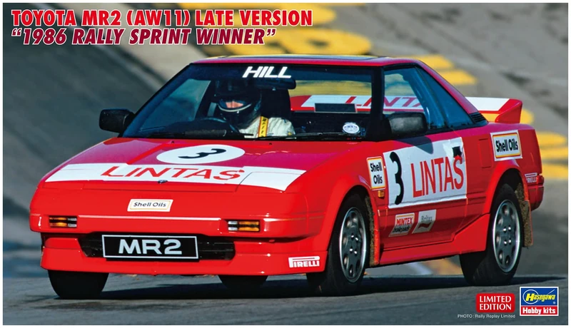 Hasegawa 20638 1/24 Toyota MR2 Late Version 1986 Rally SprintWinner Model Kit, Multi-Colour