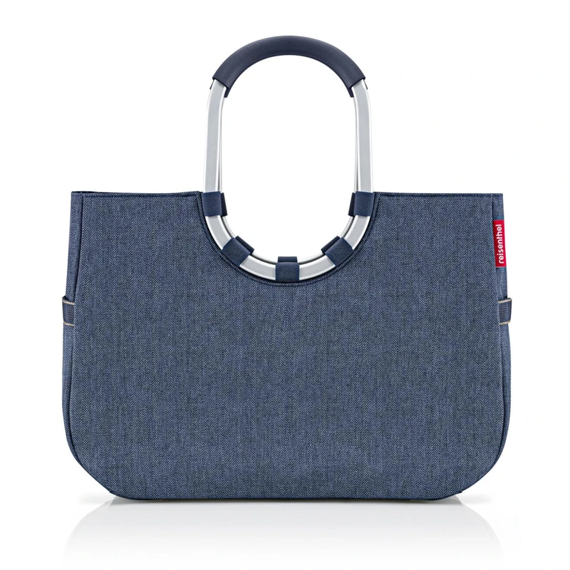 Reisenthel OR4113 LOOPSHOPPER L HERRINGBONE DARK BLUE Gym Bag Women's HERRINGBONE DARK BLUE Size Unica