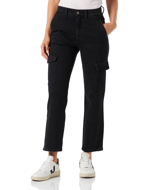 7 For All Mankind Women's JSCGC310 Jeans, Black,