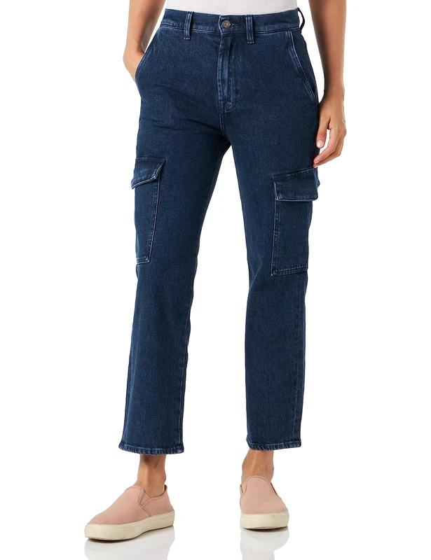 7 For All Mankind Women's Jeans, Dark Blue, 4