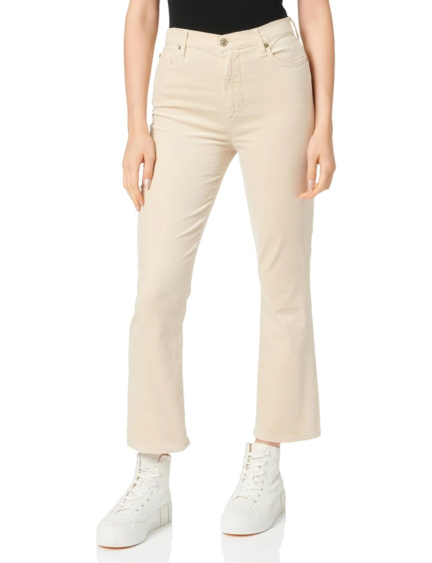 7 For All Mankind Women's JSHSV650 Shorts, White,