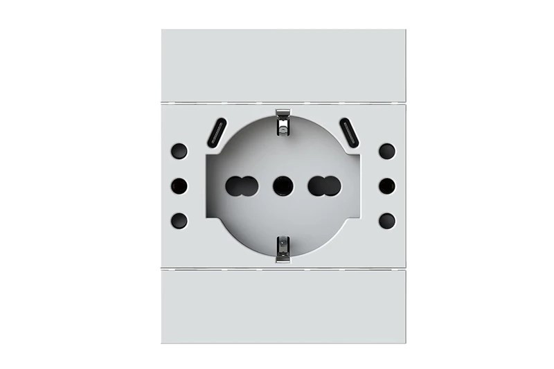 4Box - USB recessed socket P503 compatible with Bticino® LivingNow™ white