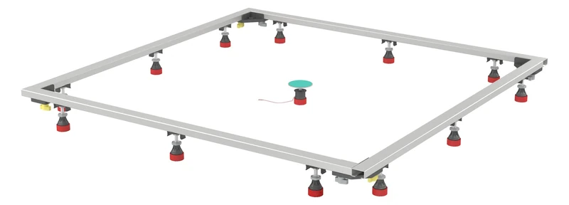 Mepa SF 150178 Mounting Frame Mineral Cast 120/120 (for The Installation of Heavy Extra & Super Flat Rectangular Shower Trays), Multicoloured - Image 1