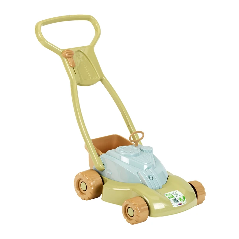 Theo Klein 7659 Klein Goes Bio Removable Collection Basket | Lawn Mower Made of Bioplastic | Funny Ratchet Sound | Toy for Children from 18 Months