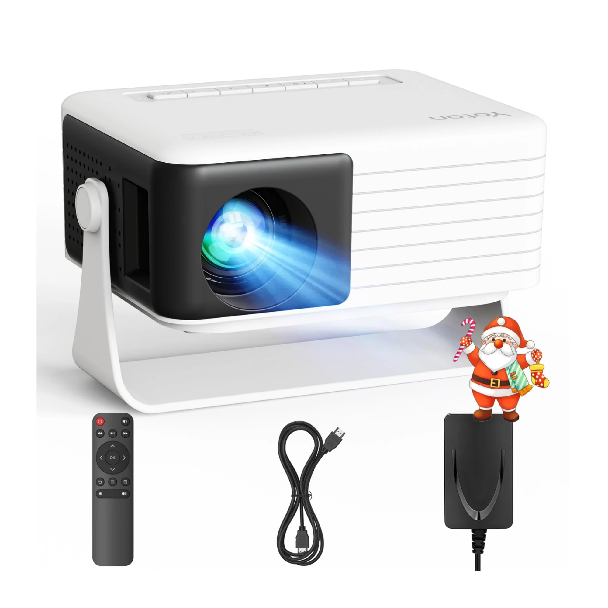 Yoton Y3 Mini Projector Portable for Movie Nights, Immersive 1080P Home Cinema Easy Setup with Phone