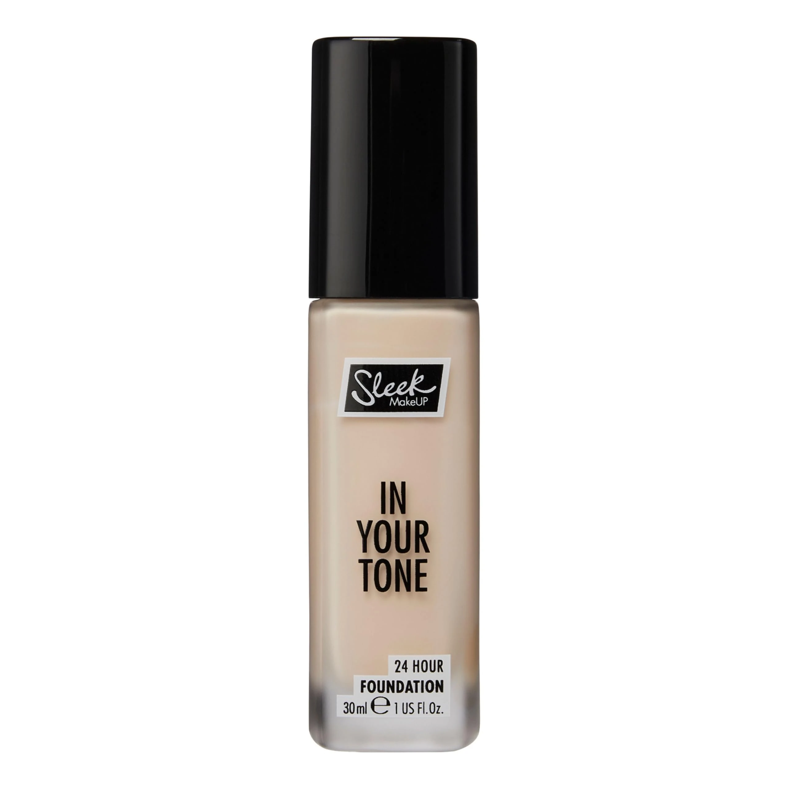 Sleek MakeUP In Your Tone 24 Hour Foundation, Medium Buildable Coverage in 30 Shades, Semi-Matte Flawless Finish, 1C, 30ml