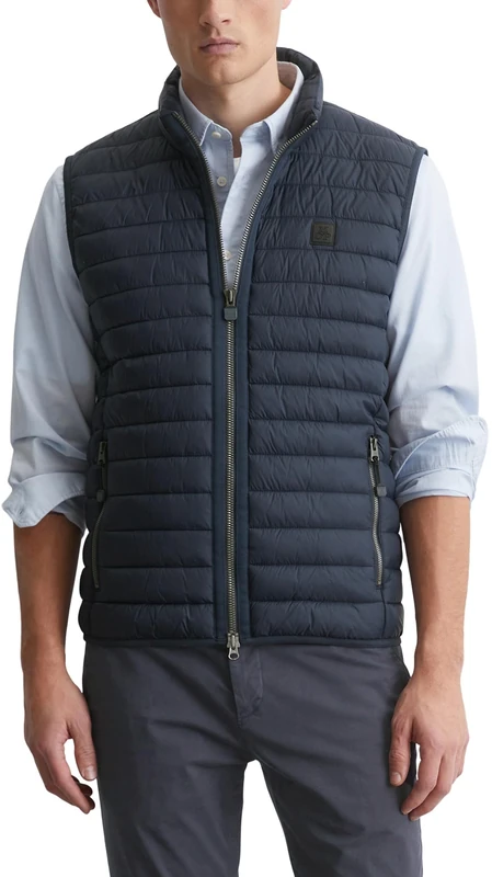 Marc OߴPolo Men's Water Repellent Puffer Gilet, Blue (Dark Navy), XXL