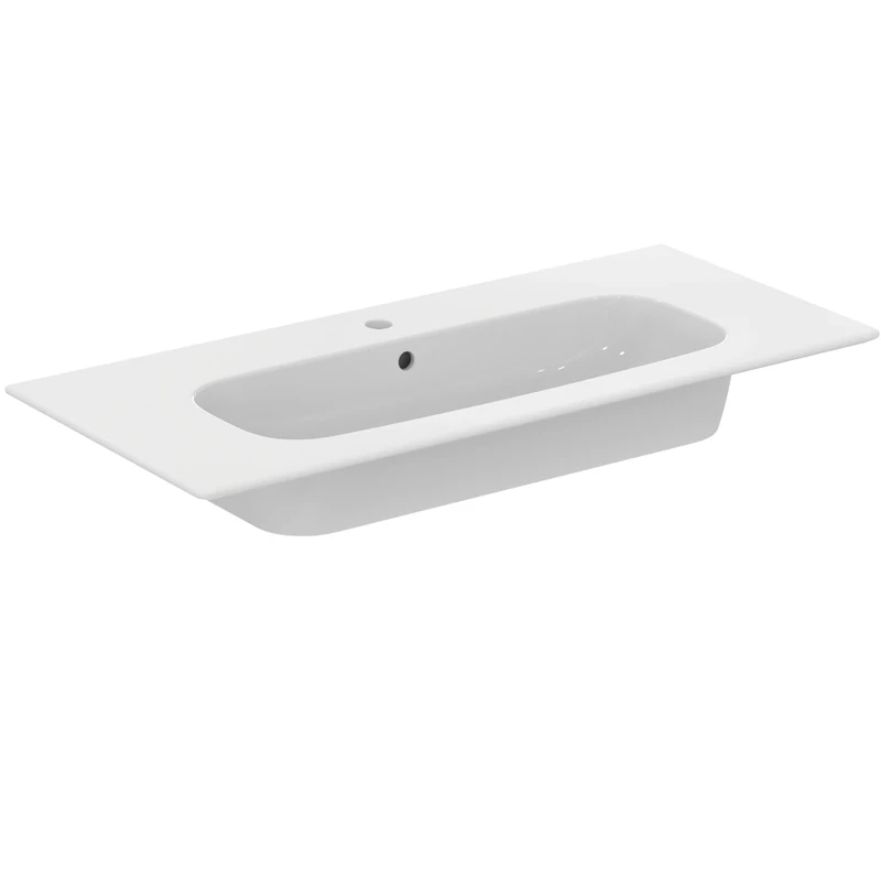 Ideal Standard - i.Life A, Rectangular washbasin top 104 cm, with Hole for taps, with Hole Overflow, White