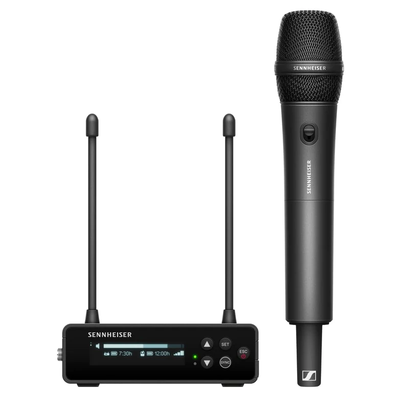 Sennheiser EW-DP 835 SET (Q1-6) Portable Digital UHF Wireless Microphone System with SKM-S Handheld Transmitter and MMD 835 Cardioid Dynamic Microphone Module - Black (700030)