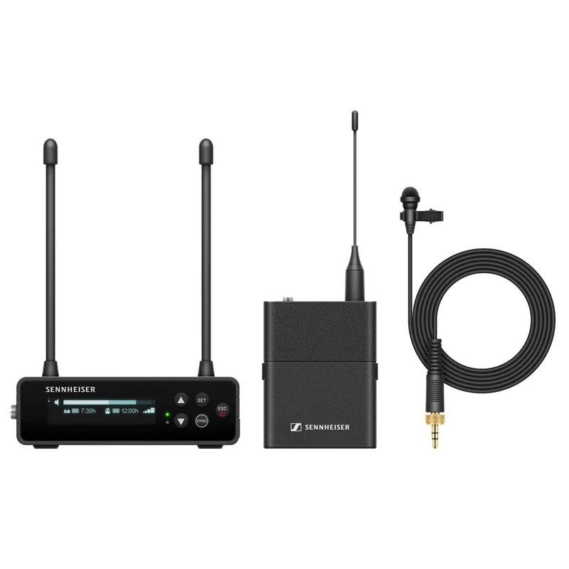 Sennheiser EW-DP ME2 SET (Q1-6) Portable Digital UHF Wireless Microphone System with ME2 Omnidirectional Lavalier - Black (700010)