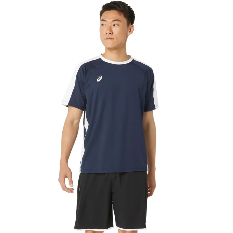 ASICS Men's Resolution Short Sleeve Crew Tennis Apparel - Image 1
