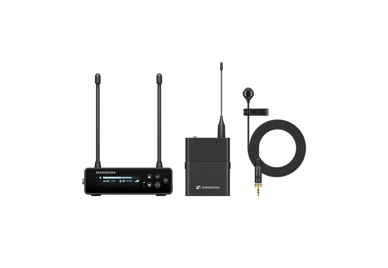 Sennheiser EW-DP ME4 SET (U1/5) Portable Digital UHF Wireless Microphone System with ME4 Cardioid Lavalier - Black (700026)