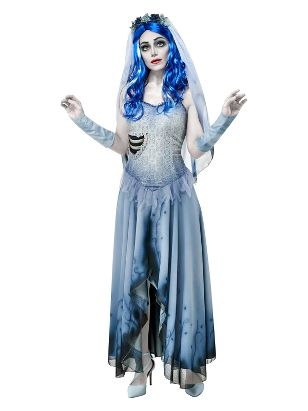 Rubies Women's Corpse Bride Emily Costume Dress and Veil Adult Sized, Shown, Small - Image 1