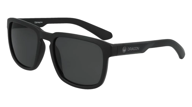 Dragon Unisex Sun Sunglasses, H2o Matt Black/Ll Smoke Polar, 55/20/140