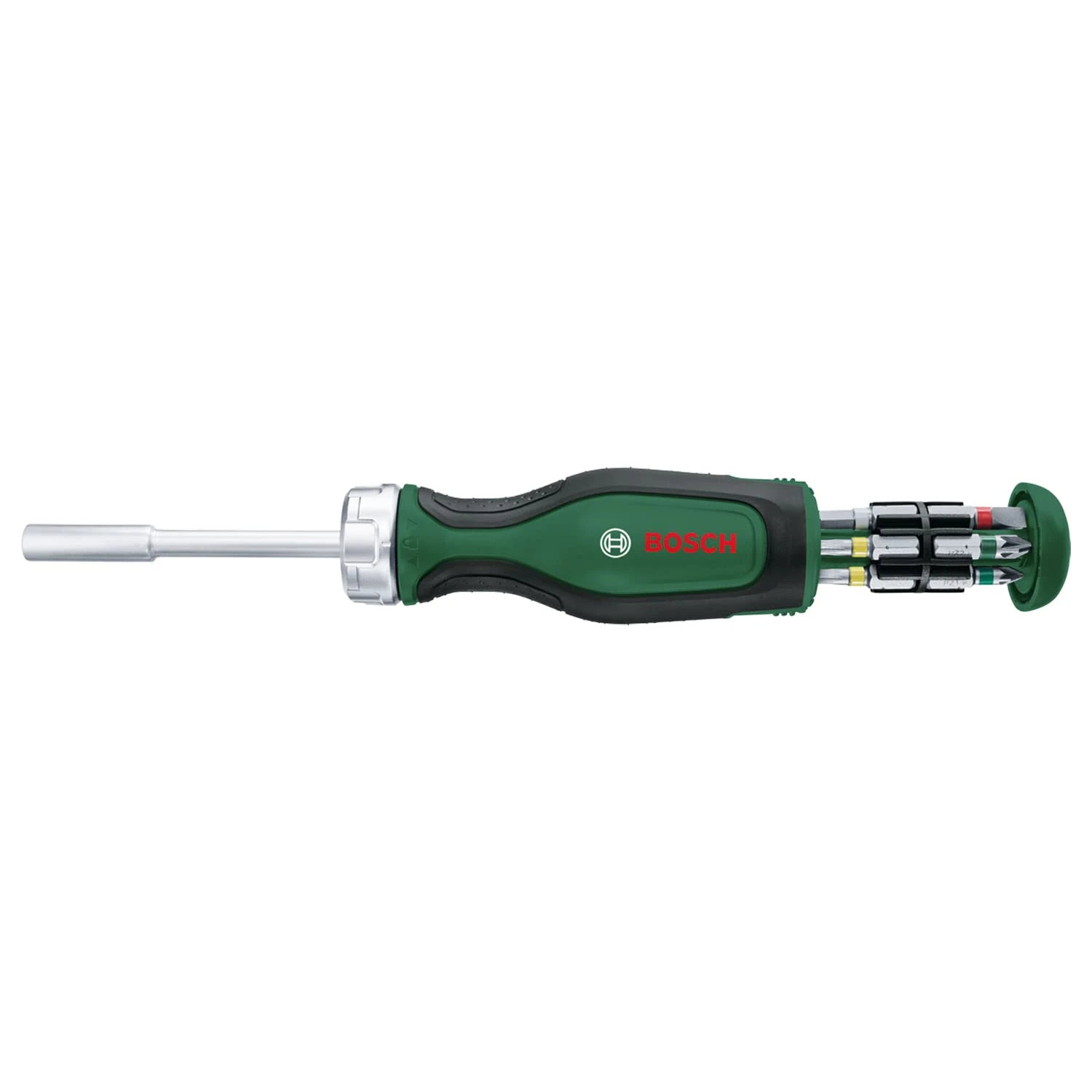 Bosch Rachet Screwdriver with 12 Bits (High-Torque Ratchet Screwdriver for Efficient, Heavy-Duty Screwdriving; Pop-Up Bit Magazine; 12 Bits Included; Magnetic Bit Holder) - Amazon Edition