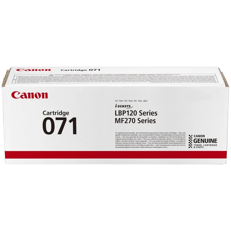 Canon Cartridge 71 BK Black Toner Cartridge, 1,200 pages (cardboard box)
