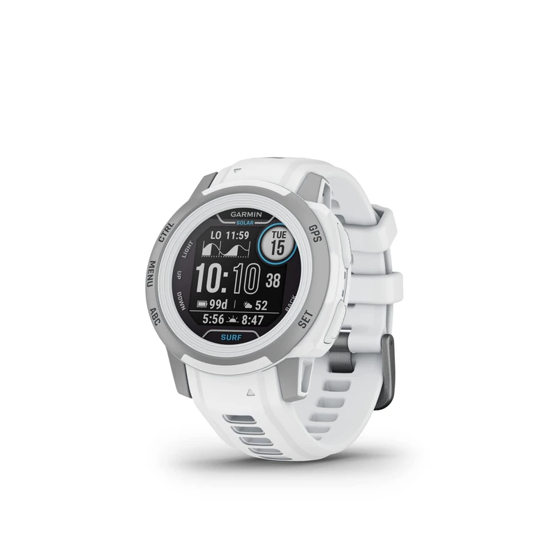 Garmin Instinct 2S SOLAR SURF, Smaller Rugged Surf Smartwatch with Tide Data, Dedicated Surfing Activity Features and Solar Charging, Ericeira (Renewed)