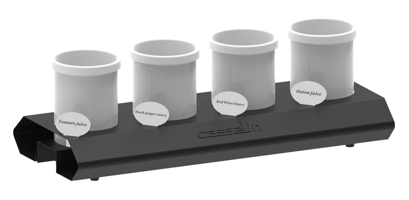 Casselin CSAS4 Sauce Rack x4, Stainless Steel