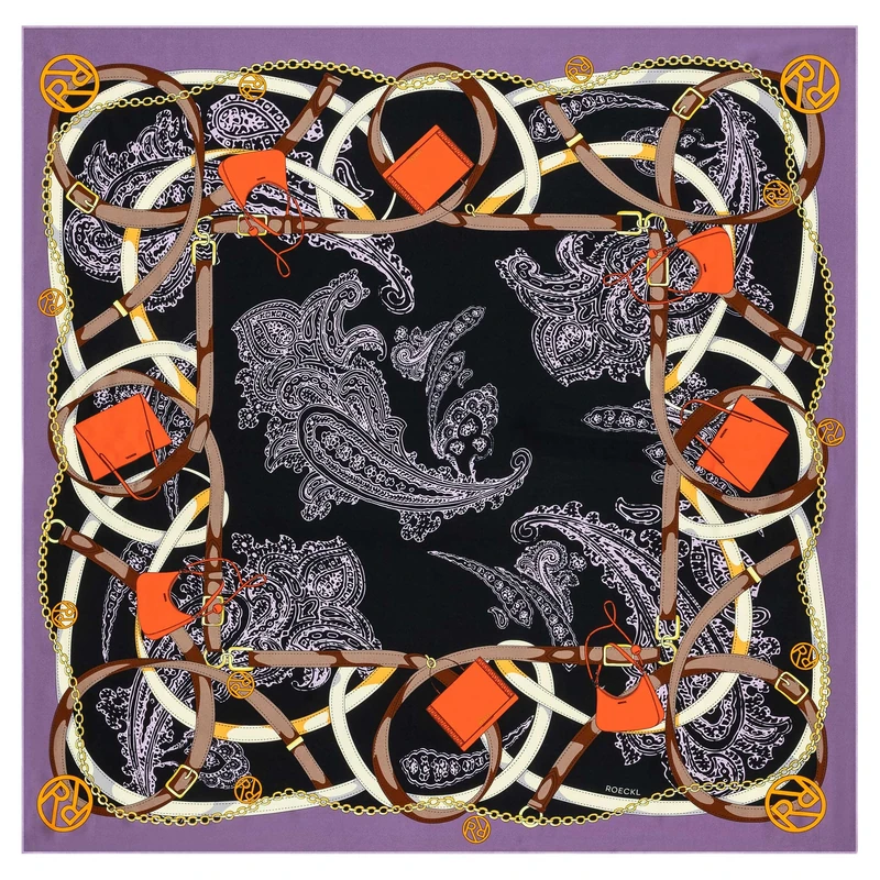 Roeckl Women's Scarf, Black Multi, One Size - Image 1