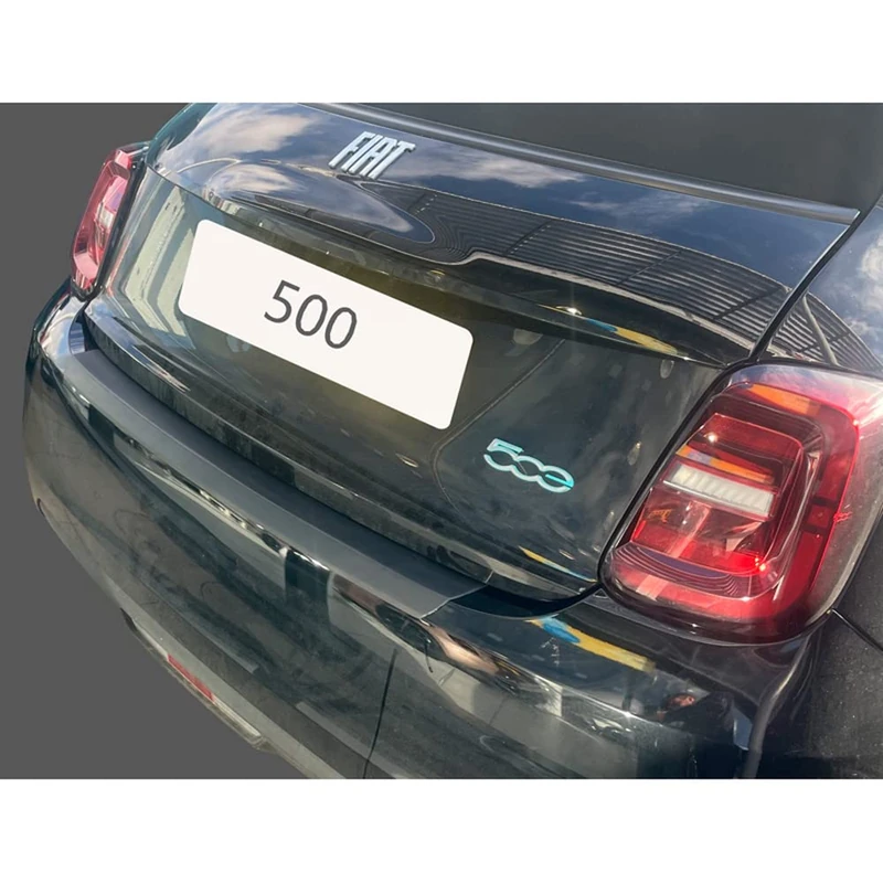 RGM ABS Rear bumper protector compatible with Fiat 500e 2020- Black