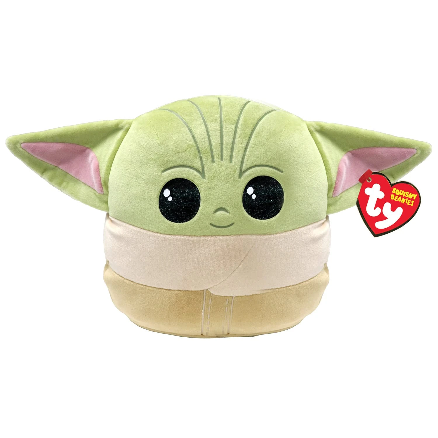 TY Star Wars Grogu Baby Yoda Squish-A-Boo 10 Inches | Licensed Squishy Beanie Baby Soft Plush Toys | Collectible Cuddly Stuffed Teddy