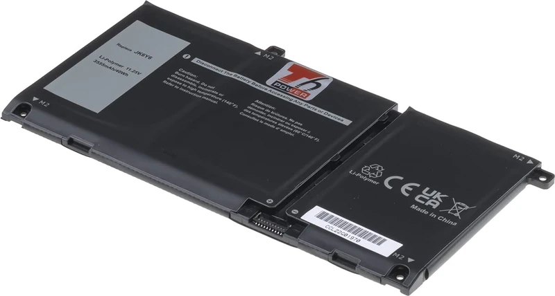 Battery T6 Power Dell Laptop Battery Latitude 3410, 3510, Inspiron 5501, 5502, 5505, Vostro 5401, 3555mAh, 40Wh, 3-cell, Li-pol