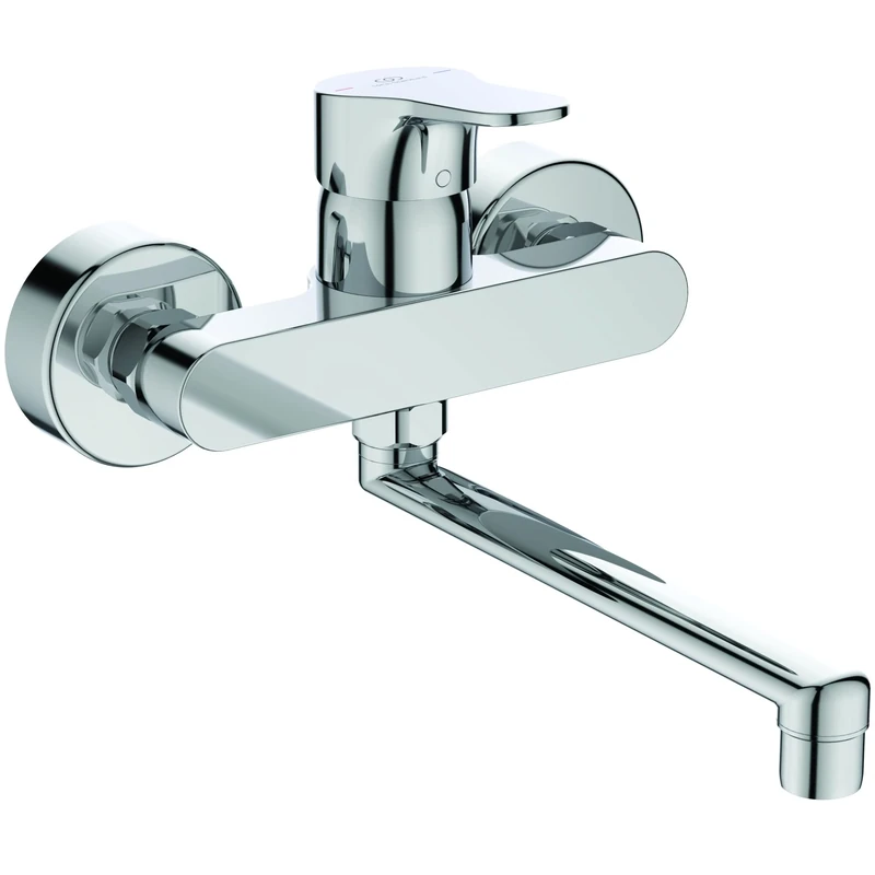 Ideal Standard - Cerabase, Wall Mounted Single-Lever Kitchen Mixer, Spout spout 360°, Chrome