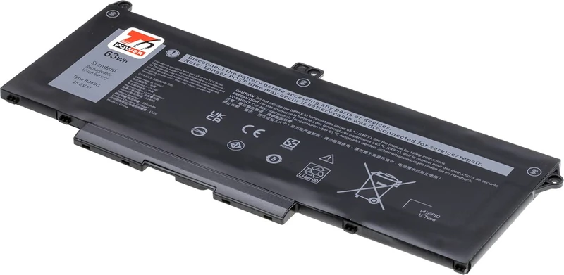 T6 Power Battery for Dell Latitude 5420, 5520, Precision 3560, 4100mAh, 63Wh, 4 Cell, Li-pol