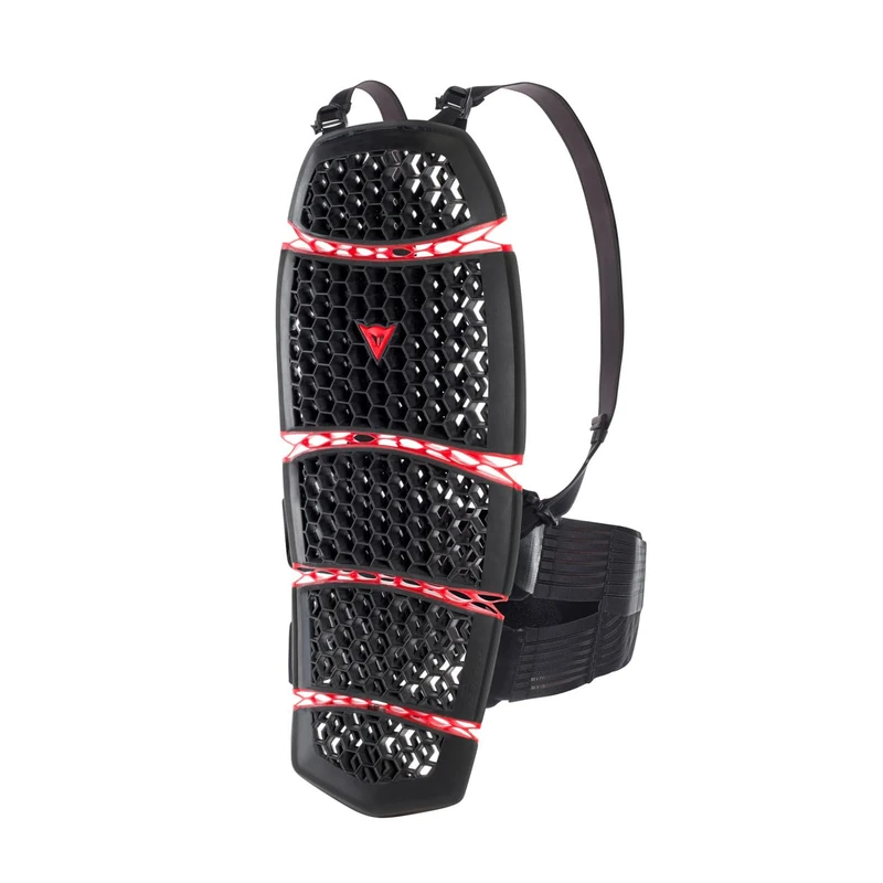 Dainese - Pro-Armor Back Short 2.0, Certified Level 2 Moto Dorsal Spine Protector with Removable Shoulder Braces, Motorbike Back Protection for Riders with Height < 68.5 in, Black